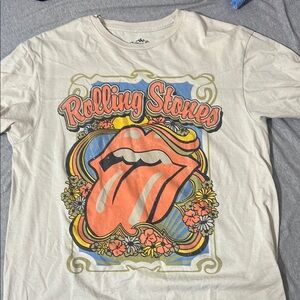 The Rolling Stones Graphic Tee - Cream and Orange